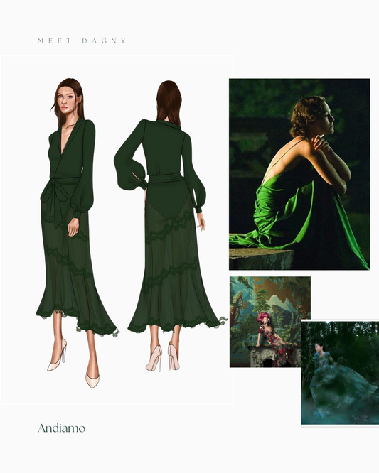 Dagny Silk Wrap Dress - Coming Soon