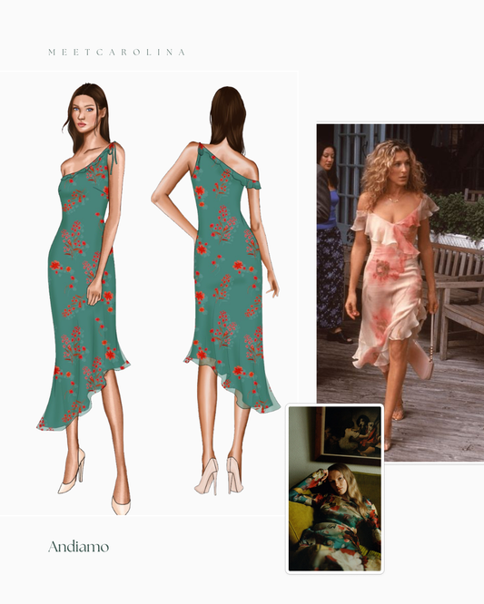 Carolina Silk Midi Dress - Coming Soon