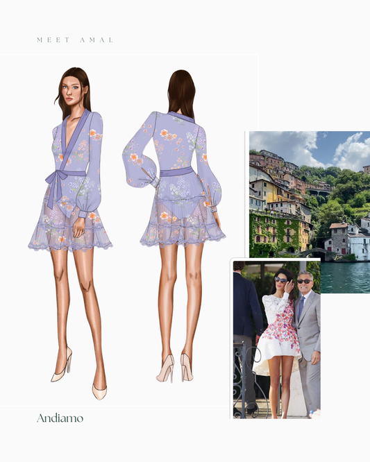 Amal Silk Wrap Dress - Coming Soon