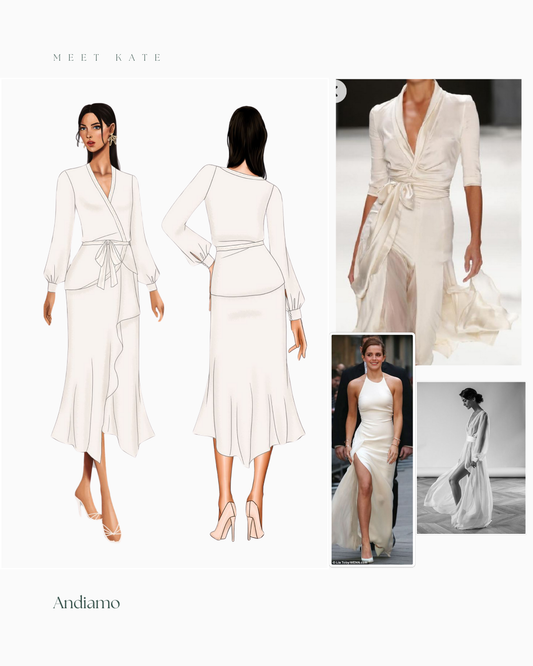 Cate Silk Wrap Dress - Coming Soon